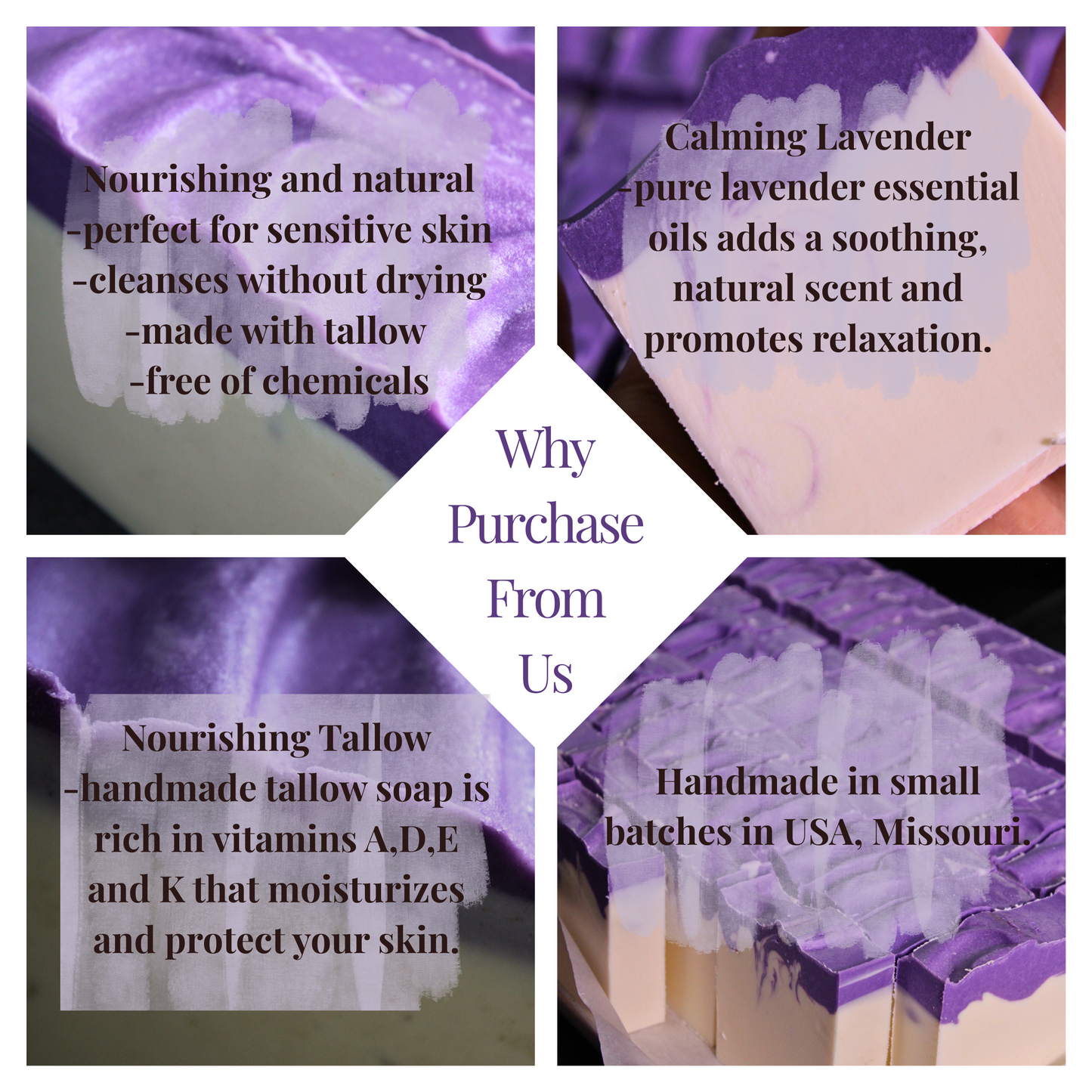Tallow & Lavender essential oil soap