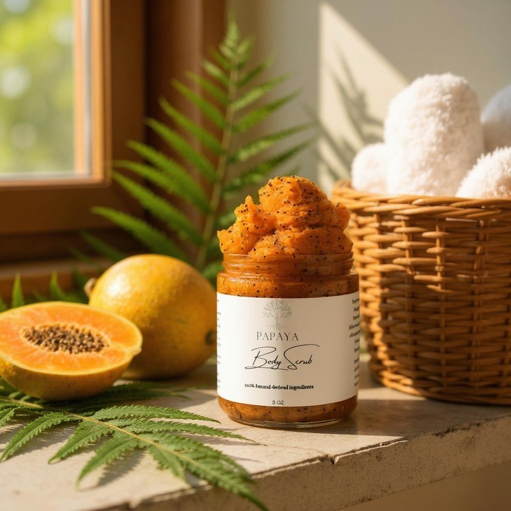 Papaya Body Scrub - 8 OZ