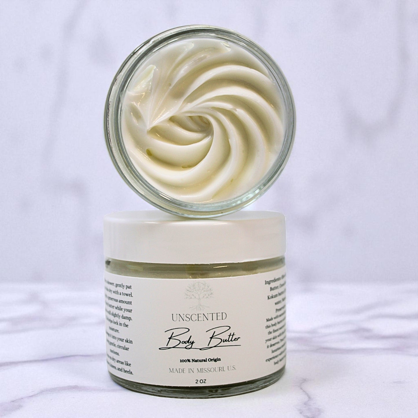 Unscented Body Butter| Scent Free Body Butter 4 oz / 2 oz