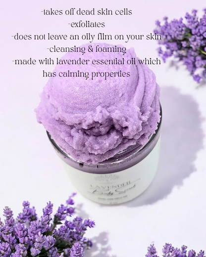 Lavender Sugar Scrub (foaming) - 8 oz