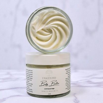 Unscented Body Butter| Scent Free Body Butter 4 oz / 2 oz