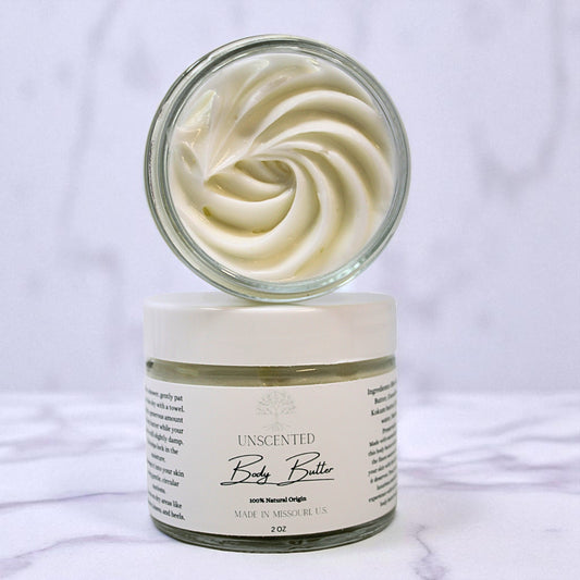 Unscented Body Butter| Scent Free Body Butter 4 oz / 2 oz